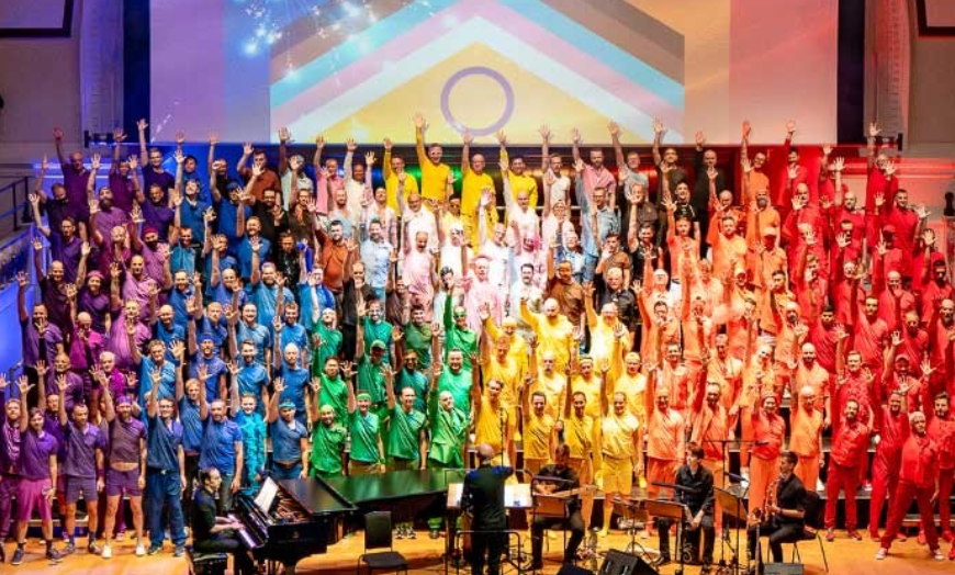 Choirs in colourful outfits at Hand in Hand Festival